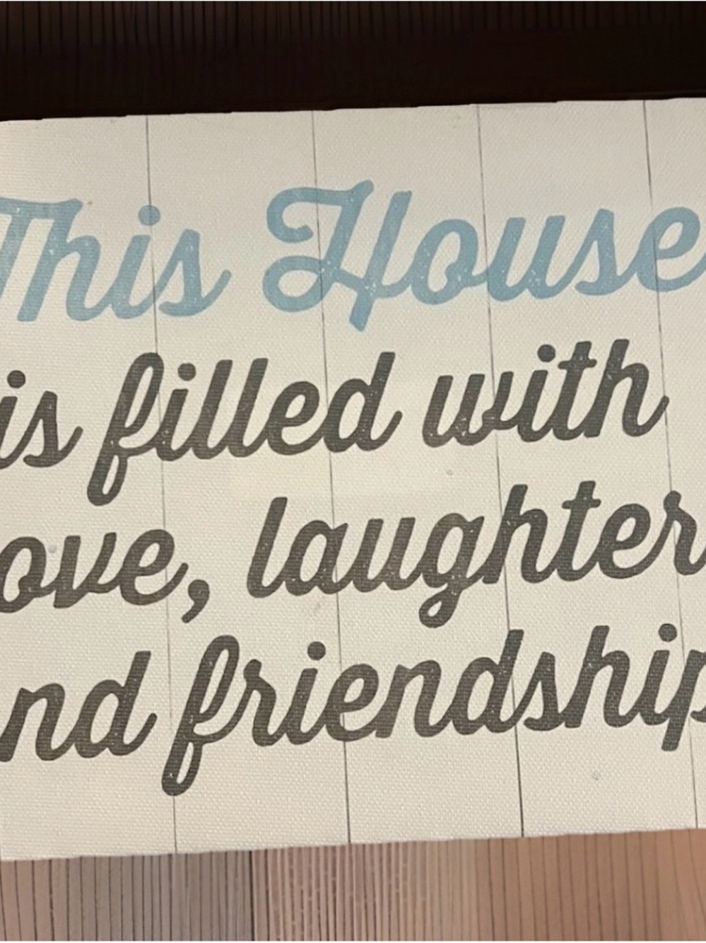 Blue and Gray 'This House' Wall Sign - Home Wall Decor #710